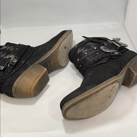 Sugar Timbers Women’s Black Ankle Booties 6 1/2M - Picture 3 of 7